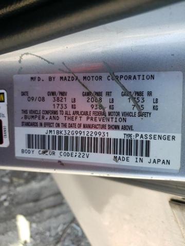 Photo 10 from auction – 2009 MAZDA 3 I with VIN JM1BK32G991229931
