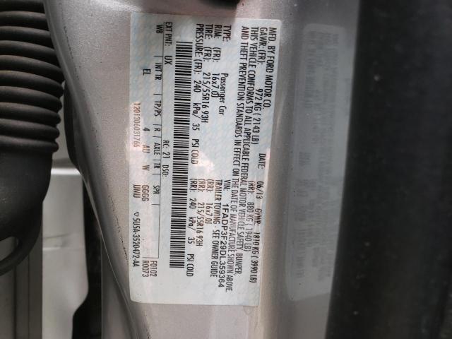 Photo 10 from auction – 2013 FORD FOCUS SE with VIN 1FADP3F29DL359364
