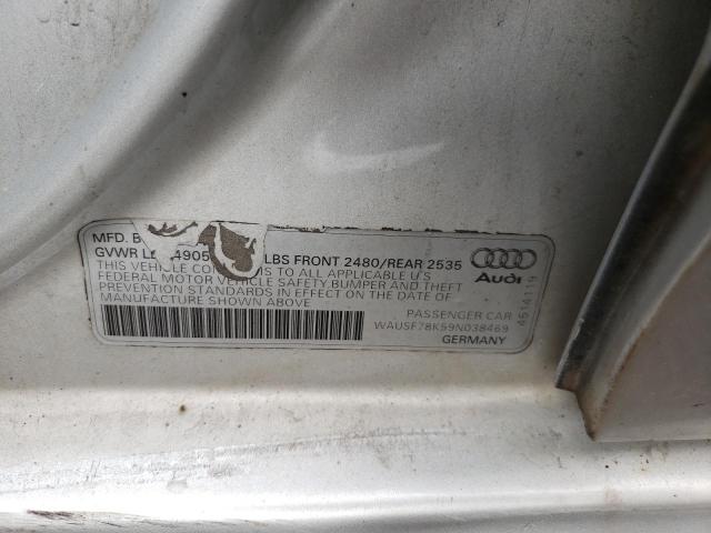 Photo 10 from auction – 2009 AUDI A4 PREMIUM with VIN WAUSF78K59N038469