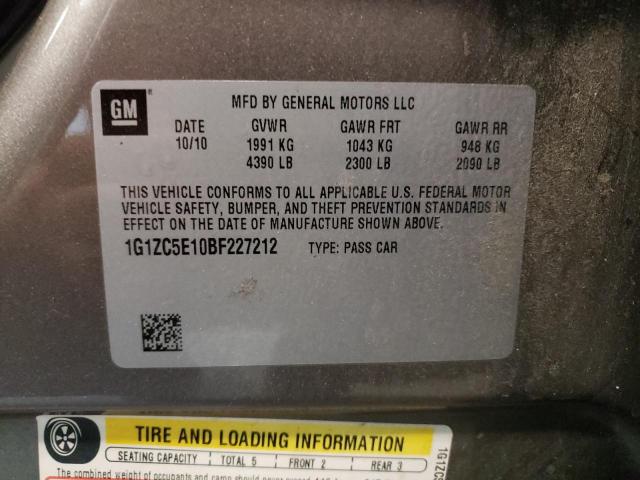 Photo 10 from auction – 2011 CHEVROLET MALIBU 1LT with VIN 1G1ZC5E10BF227212