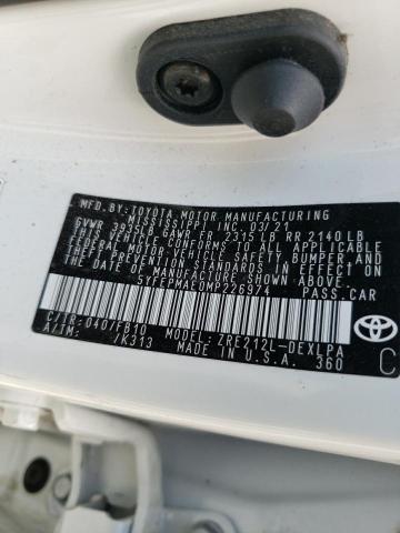 Photo 10 from auction – 2021 TOYOTA COROLLA LE with VIN 5YFEPMAE0MP226974