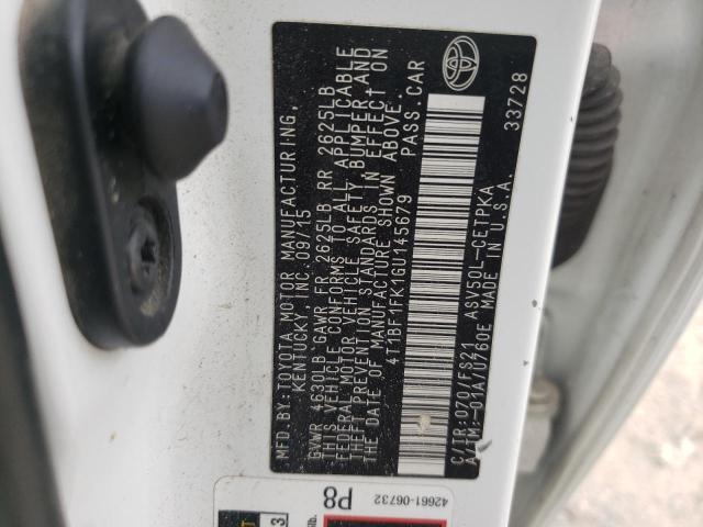 Photo 10 from auction – 2016 TOYOTA CAMRY LE with VIN 4T1BF1FK1GU145679