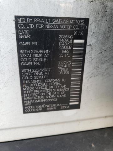 Photo 10 from auction – 2017 NISSAN ROGUE S with VIN KNMAT2MT8HP508893
