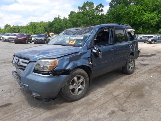 Photo 2 from auction – 2006 HONDA PILOT EX with VIN 2HKYF18536H555091