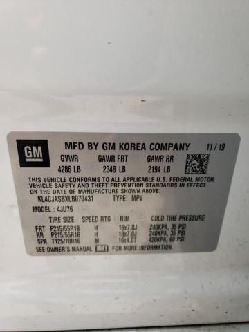 Photo 10 from auction – 2020 BUICK ENCORE PRE with VIN KL4CJASBXLB070431