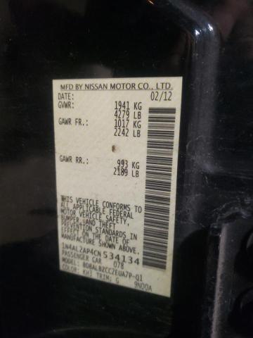 Photo 10 from auction – 2012 NISSAN ALTIMA 2.5 with VIN 1N4AL2AP4CN534134