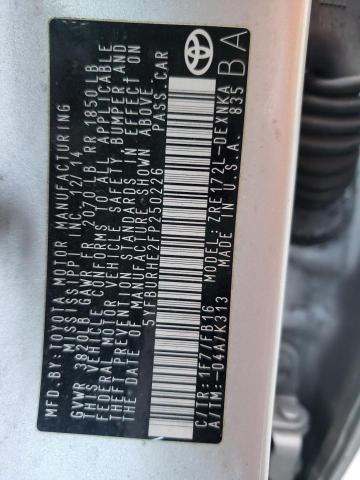 Photo 10 from auction – 2015 TOYOTA COROLLA L with VIN 5YFBURHE2FP250226