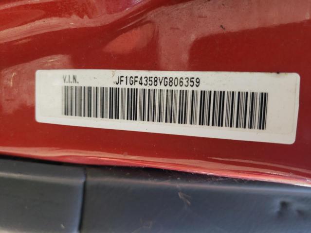 Photo 10 from auction – 1997 SUBARU IMPREZA L with VIN JF1GF4358VG806359