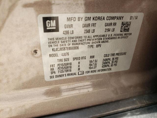 Photo 10 from auction – 2014 BUICK ENCORE CON with VIN KL4CJBSB7EB660806