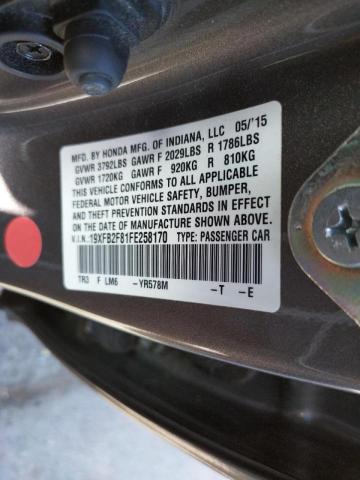 Photo 10 from auction – 2015 HONDA CIVIC EX with VIN 19XFB2F81FE258170