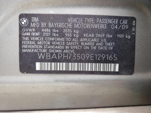 Photo 10 from auction – 2009 BMW 328 I with VIN WBAPH73509E129165