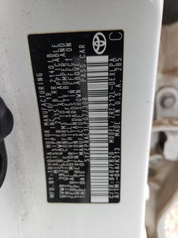 Photo 10 from auction – 2020 TOYOTA COROLLA LE with VIN 5YFEPRAE1LP077308