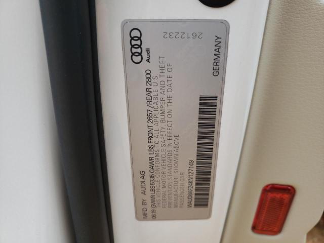 Photo 10 from auction – 2019 AUDI A6 PREMIUM with VIN WAUD8AF24KN127149