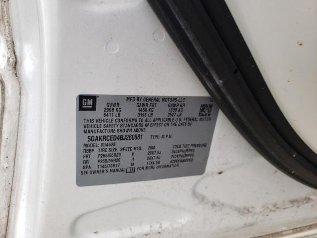 Photo 10 from auction – 2011 BUICK ENCLAVE CX with VIN 5GAKRCED4BJ260881