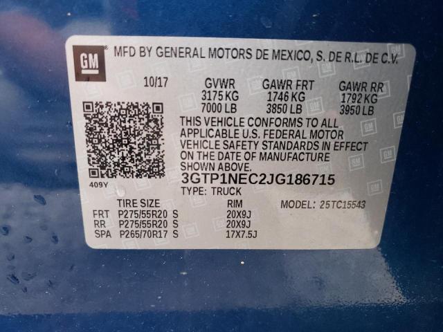 Photo 10 from auction – 2018 GMC SIERRA C15 with VIN 3GTP1NEC2JG186715