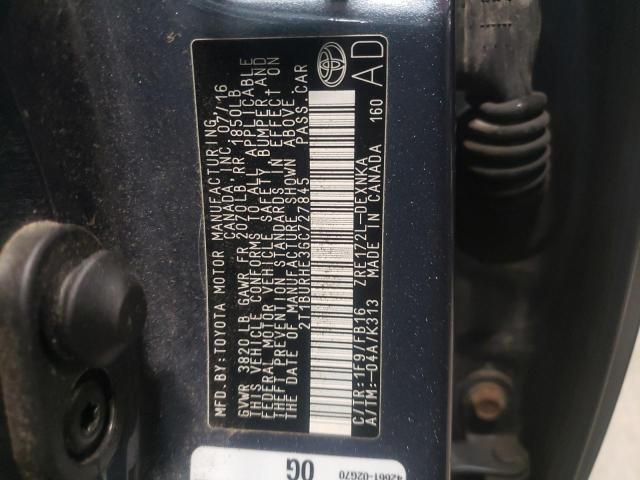 Photo 10 from auction – 2016 TOYOTA COROLLA L with VIN 2T1BURHE3GC727845