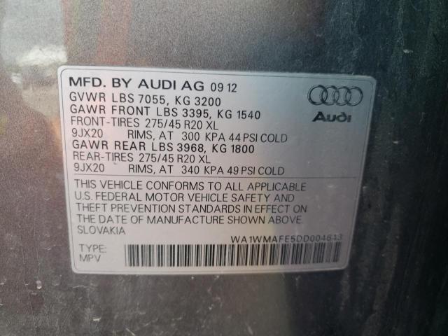 Photo 10 from auction – 2013 AUDI Q7 PRESTIG with VIN WA1WMAFE5DD004643