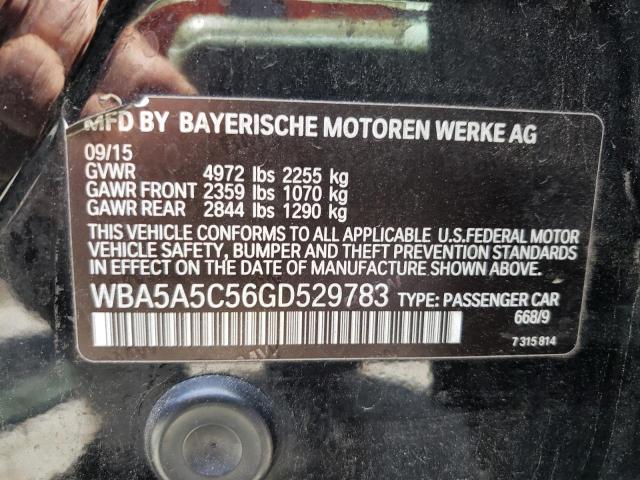 Photo 10 from auction – 2016 BMW 528 I with VIN WBA5A5C56GD529783