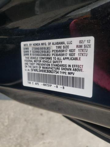 Photo 10 from auction – 2012 HONDA ODYSSEY EX with VIN 5FNRL5H69CB063754