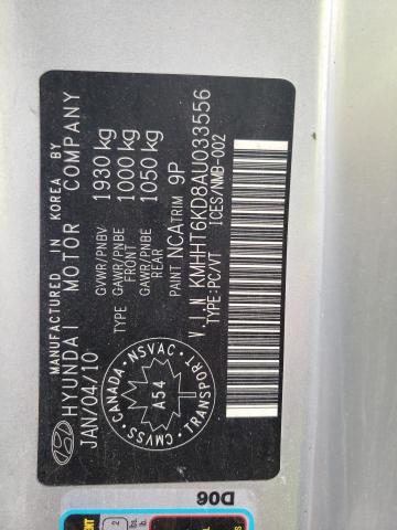 Photo 10 from auction – 2010 HYUNDAI GENESIS CO with VIN KMHHT6KD8AU033556