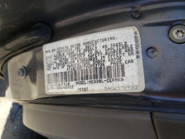 Photo 10 from auction – 1997 TOYOTA CAMRY CE with VIN 4T1BF22K7VU033736