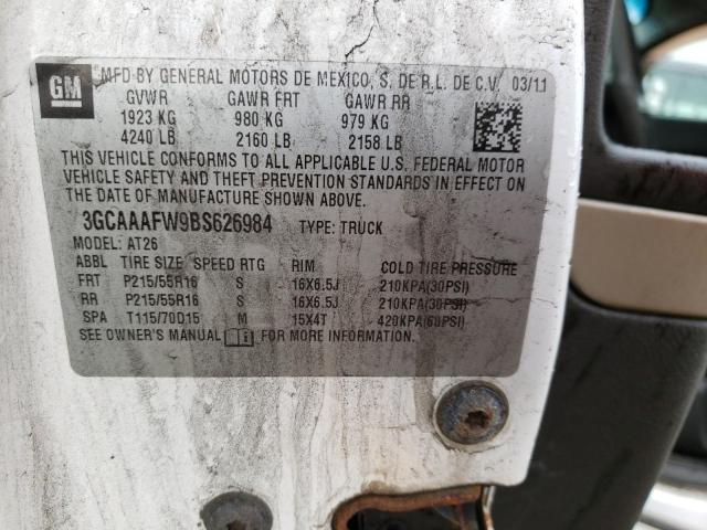 Photo 10 from auction – 2011 CHEVROLET HHR PANEL with VIN 3GCAAAFW9BS626984