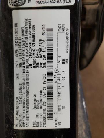 Photo 10 from auction – 2016 FORD FIESTA SE with VIN 3FADP4BJ0GM199851