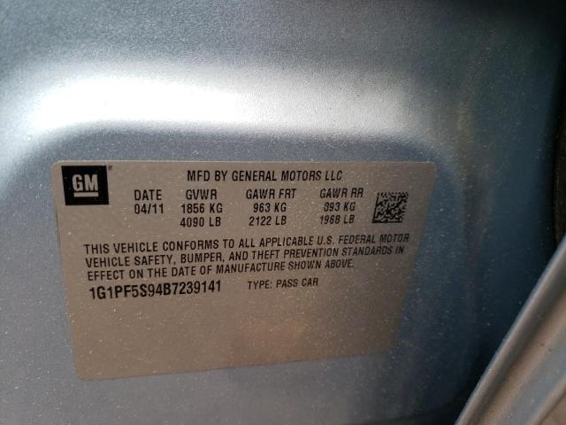 Photo 10 from auction – 2011 CHEVROLET CRUZE LT with VIN 1G1PF5S94B7239141