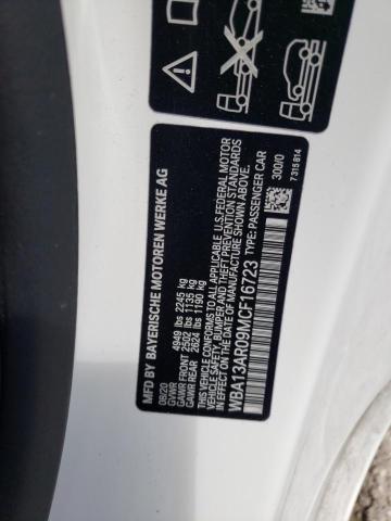 Photo 10 from auction – 2021 BMW M440XI with VIN WBA13AR09MCF16723