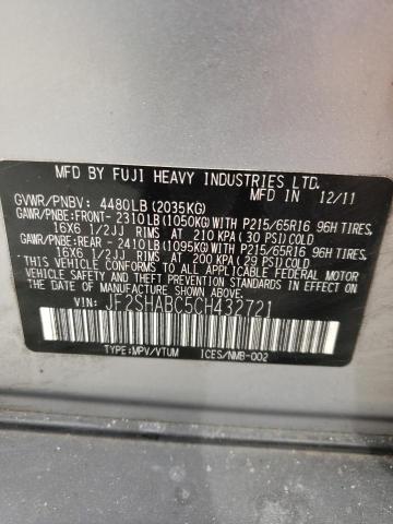 Photo 10 from auction – 2012 SUBARU FORESTER 2 with VIN JF2SHABC5CH432721