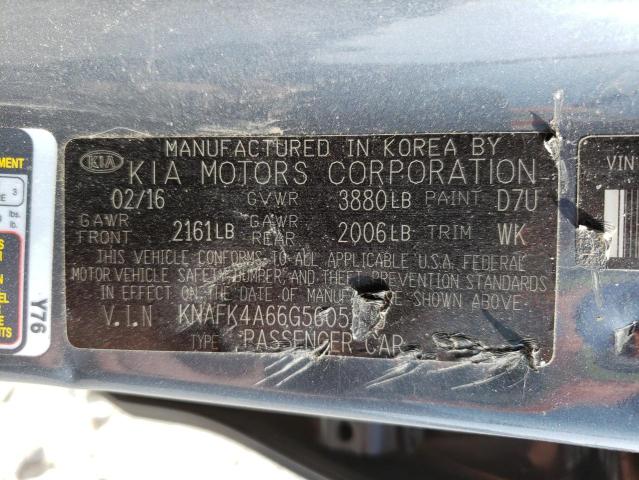 Photo 10 from auction – 2016 KIA FORTE LX with VIN KNAFK4A66G5605259