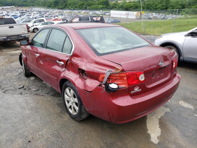 Photo 3 from auction – 2007 KIA OPTIMA LX with VIN KNAGE123675159497