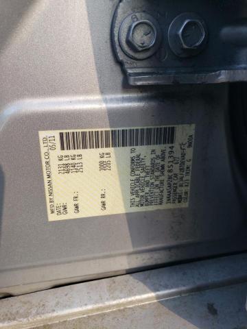 Photo 10 from auction – 2011 NISSAN MAXIMA S with VIN 1N4AA5AP2BC851394