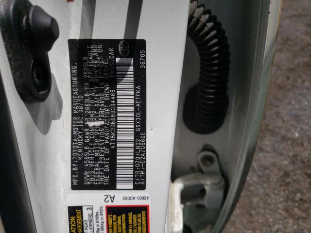 Photo 10 from auction – 2011 TOYOTA AVALON BAS with VIN 4T1BK3DB6BU394465
