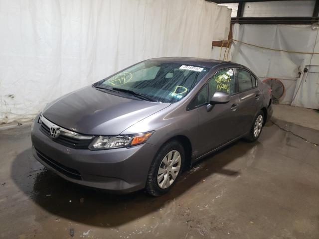 Photo 2 from auction – 2012 HONDA CIVIC LX with VIN 19XFB2F52CE362216
