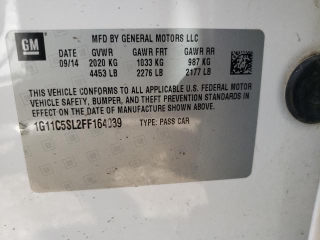 Photo 10 from auction – 2015 CHEVROLET MALIBU 1LT with VIN 1G11C5SL2FF164039
