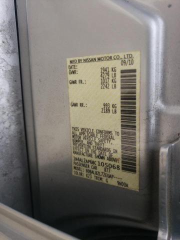 Photo 10 from auction – 2011 NISSAN ALTIMA BAS with VIN 1N4AL2AP6BC105068