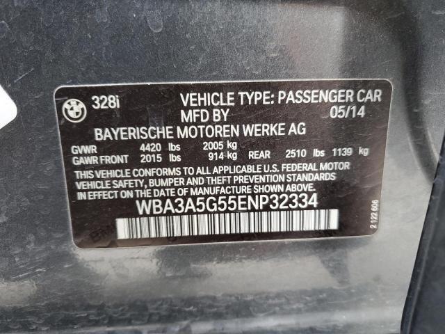 Photo 10 from auction – 2014 BMW 328 I with VIN WBA3A5G55ENP32334