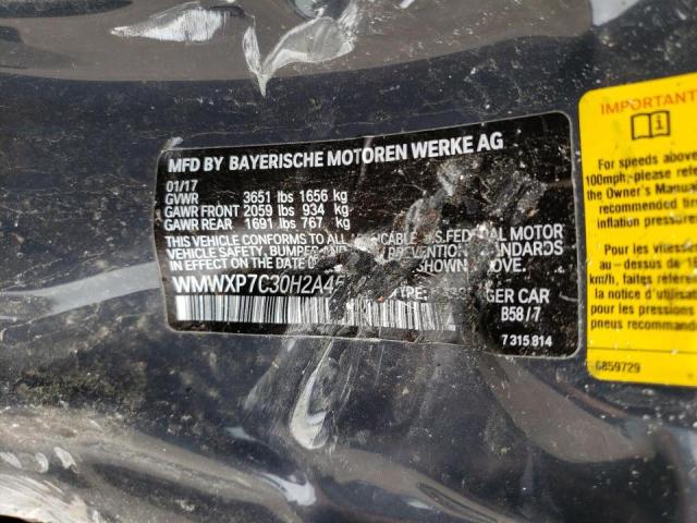 Photo 10 from auction – 2017 MINI COOPER S with VIN WMWXP7C30H2A45819