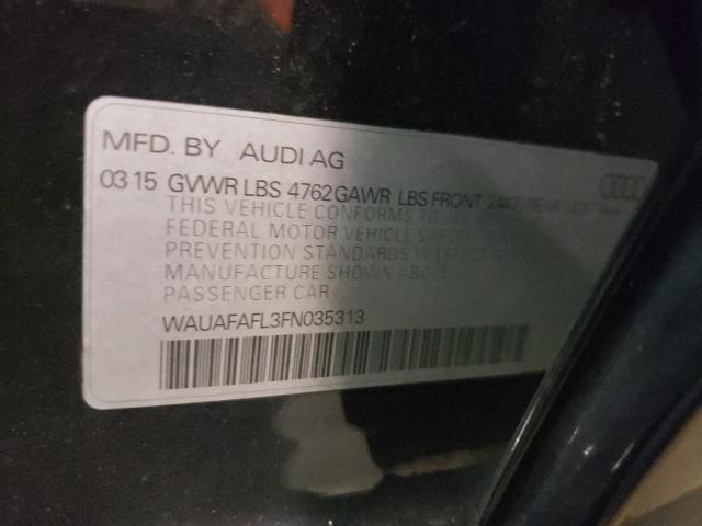 Photo 10 from auction – 2015 AUDI A4 PREMIUM with VIN WAUAFAFL3FN035313