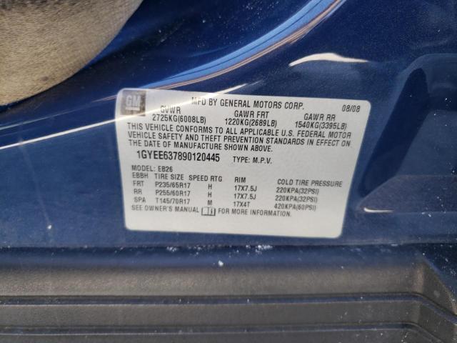 Photo 10 from auction – 2009 CADILLAC SRX with VIN 1GYEE637890120445