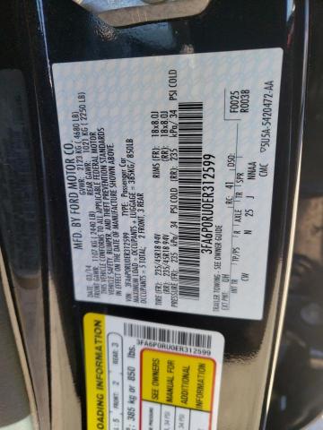 Photo 10 from auction – 2014 FORD FUSION with VIN 3FA6P0RU0ER312599