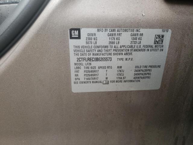 Photo 10 from auction – 2011 GMC TERRAIN SL with VIN 2CTFLREC0B6265573