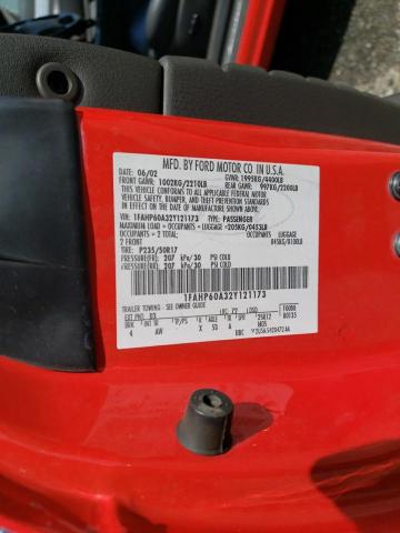 Foto 10 de la subasta – 2002 FORD THUNDERBIR con VIN 1FAHP60A32Y121173