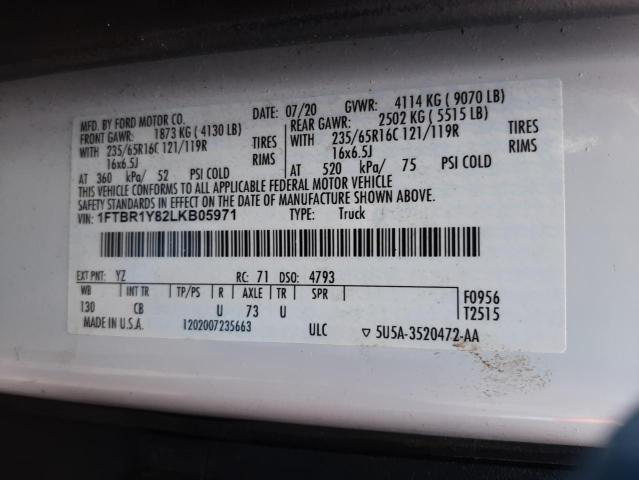 Photo 10 from auction – 2020 FORD TRANSIT T- with VIN 1FTBR1Y82LKB05971
