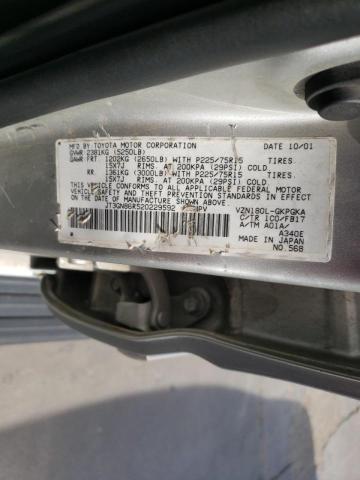 Photo 10 from auction – 2002 TOYOTA 4RUNNER SR with VIN JT3GN86R520229592