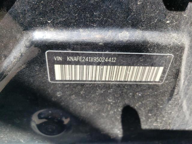 Photo 10 from auction – 2009 KIA SPECTRA SX with VIN KNAFE241X95024412