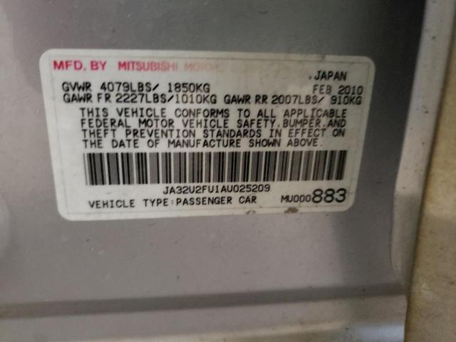 Photo 10 from auction – 2010 MITSUBISHI LANCER ES/ with VIN JA32U2FU1AU025209