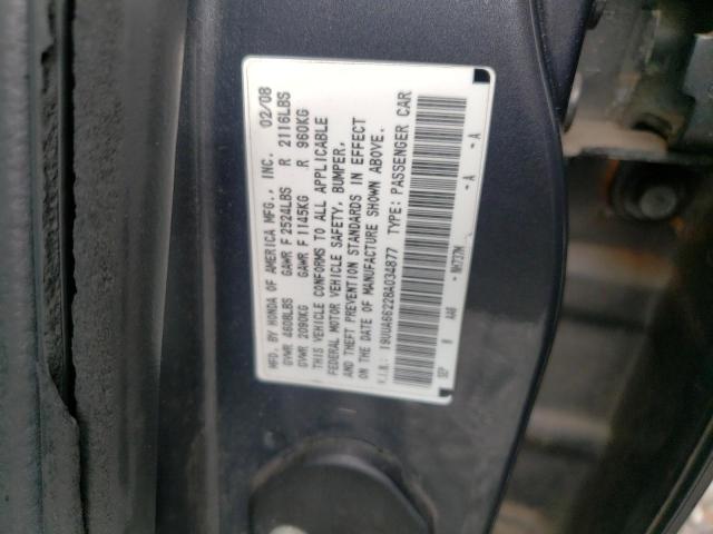 Photo 10 from auction – 2008 ACURA TL with VIN 19UUA66228A034877