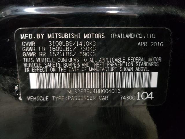Photo 10 from auction – 2017 MITSUBISHI MIRAGE G4 with VIN ML32F3FJ4HH004013
